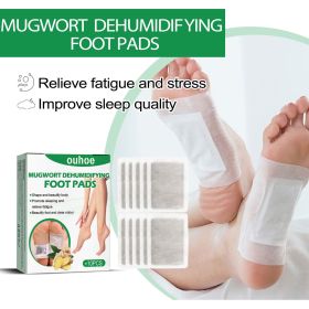 OUHOE Mugwort Foot Patch, Ginger Mugwort Essence Removing Dampness Moist Foot Massage Care Foot Patch